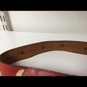 avignon Accessories - Avignon gold coins red leather belt avignon Accessories - Avignon gold coins red leather belt